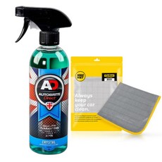 AD 오토브라이트 다이렉트 크리스탈 500ml 유막방지+마그웻 카본 유리타월, 1개