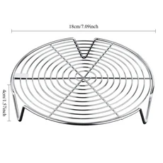 호환 1Pcs 스테인레스 스티머 랙 다기능 냄비 트레이 만두 계란 그릴 스탠드 주방 식기 요리기구