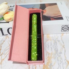 화려한 반짝이 큐빅 보석 사인펜 비즈니스 선물 바레나[VARENA], 0.05mm, 1개, 그린 다이아몬드 선물 세트