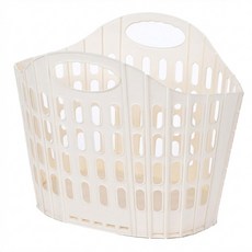 타니아홈 대형 접이식 빨래 바구니, 화이트