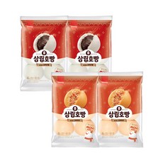 삼립 미니 꼬마호빵 4봉, 단팥호빵2봉+피자호빵2봉, 240g, 4개