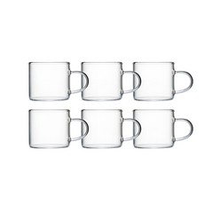 내열유리 미니 유리잔 6P 찻잔 세트, 유리찻잔6P, 1개