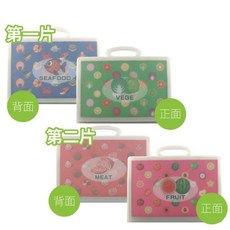 BO雜貨 耐磨組合料理砧板2片組 附贈不沾黏九孔廚刀 可拼接抗刮 便攜露營野餐適用 蔬活木紋款, 1個