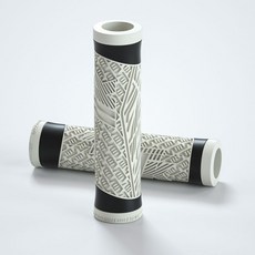 【XF】自行車把套 山地折疊車硅膠把套 騎行舒適減震通用防滑車把套跨境, 奶茶灰, 1個