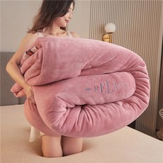 화이트 구스 다운 같은 충전재 이불 겨울 가을 봄 싱글 더블 컴포터 킹 퀸 풀 홈 호텔 텍스타일, 150x200cm 2kg, 02 pink