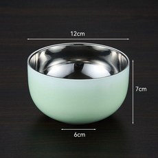 雙層漸變防燙碗 304不鏽鋼, 1個