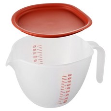 AKEBONO 曙產業 附蓋刻度攪拌盆, 1組, 攪拌盆 + 蓋子