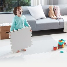따사룸 유아 아기 층간소음 퍼즐매트 2.5cm 4cm 100*100, 라이트 그레이, 1개