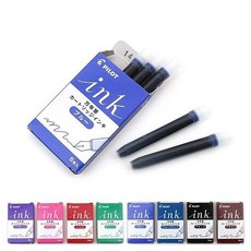 【CHL】日本 PILOT 百樂 kakuno 微笑鋼筆專用 彩色卡式墨水 IRF-5S 5枚裝 墨囊 補充墨水, 1個, 綠