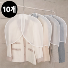 포플러 옷커버 반투명 PEVA 하단 개방형, 1세트, 10개입