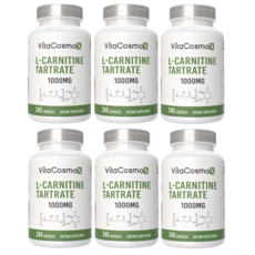 VitaCosmoX 비타코스모엑스 L-카르니틴 타르트레이트 1000mg 야채캡슐, 6개, 240정