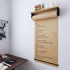 손글씨 포스터 카페 메뉴판 롤 크라프트지 벽 보드