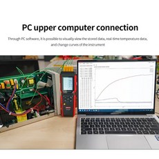 호환 UNI-TUT325F 고정밀 블루투스 디지털 J/T/E/R/S/N/K 타입 열전대 온도 계량기 4 채널
