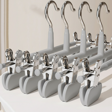 BEST-BB 프리미엄 집게 바지걸이 10P, 1세트, 그레이