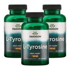 Swanson 斯旺森 左旋酪胺酸膠囊 500mg, 100顆, 3罐