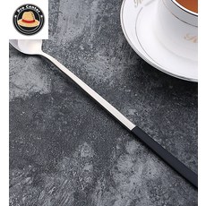 리프로센터 일상카페 롱 티스푼 23.5cm 블랙 카페용품 검정 음료젓기