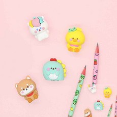 더아이 피규어 연필깎이 잘지워지는지우개 미니연필깎이 슬라이드지우개