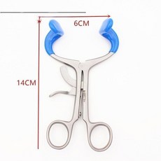 치과 개구기 구강 고정기, 금속 개방기 대형 최대 개방 60mm, 1개, 1L