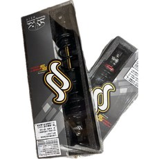 野蠻公牛 極速火箭SS阻尼可調後避震 提升騎乘舒適度與操控穩定性, 1個, 雙槍(黑色)360M