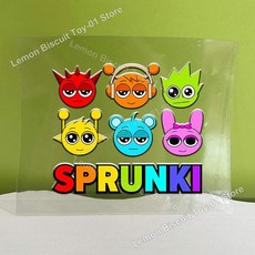 스프렁키스 전사 스티커 만화 비닐 크리스탈 라벨 양각 데칼 자가 접착 방수 컵 병 선물용, 1개, 16. JZHZ273