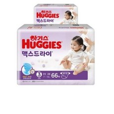 하기스 NEW 맥스드라이 기저귀 아동공용 중형 3단계(7~11kg) 밴드형, 3단계, 120매
