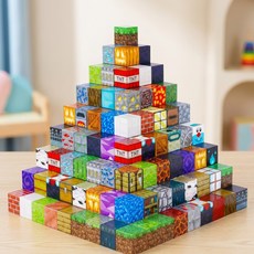 딜대쉬 안심 무독성 창의력 쑥쑥 마크 자석블럭(27개), 1세트, 랜덤패턴