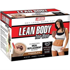 LABRADA NUTRITION 女性高蛋白奶昔粉 巧克力口味 20入, 980g, 1個