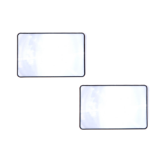 NOV- 휴대용 카드형 돋보기 노안 독서 확대경, 2개, 투명