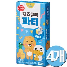 (서울우유) 치즈큐빅파티 플레인 87g, 4개