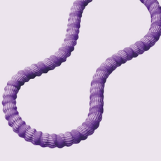 天天GO 織帶呼拉圈 贈收納袋 軟式靜音彈簧呼拉圈 核心訓練健身圈 收腹圈, 軟式呼拉圈【彩紫】, 1個, 1.5kg