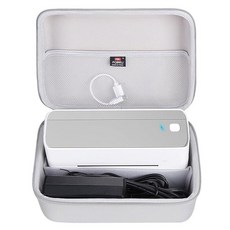 FBLFOBELI POLONO/Phomemo/SVANTTO/YOTON/Rollo/Nelko/Omezizy 블루투스 열 배송 라벨 프린터용 하드 케이스 - 241BT 무선 4x6, 회색