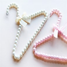 콩군하우스 애견진주옷걸이1p 반려동물용품, 아이보리