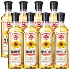 사조 해표 해바라기유 500ml x 8개 / 식용유 유지류 오일 기름