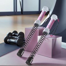 無繩戰繩三合一力量健身訓練器 家用飛力士健身器材 臂力肌肉訓練繩, 1個, 無繩戰繩 雙手 全身燃脂專業款 珊瑚粉