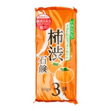 감비누 노네랄 노인냄새제거 탄닌 단감비누 닭살피부 모공각화 각질 올인원 천연 일본 감비누 유기농 명품 수제비누 선물 3개 x 2봉