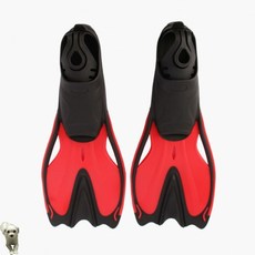 고탄력 오리발 레드 240-245mm 스노쿨링핀 스노쿨링장비