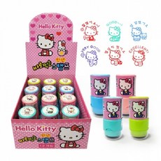 헬로키티 바로찍는 만년스탬프 PO 낱개 캐릭터 칭찬도장, 캐릭터랜덤