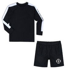 孩童寬鬆版型游泳防曬衣褲套裝 LE22-41