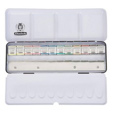 【汶采】德國Schmincke史明克貓頭鷹大師級塊狀水彩12色鐵盒組 專業繪畫首選 色彩鮮明持久 激發無限創意, 詳見包裝