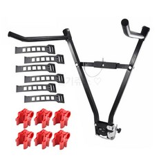 차량용 후면 자전거 거치대 접이식 트렁크 장착 SUV 세단 공용 고정 랙 호환, 1개, 블랙