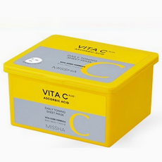 미샤 비타씨플러스 데일리 토닝 시트마스크 350ml 30매 비타C 1일1팩 수면 마스크팩, 1개, 30개입