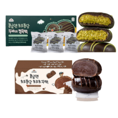 [봄날엔 세트] 봄날엔 초코퐁당 두바이 쫀득떡(피스타치오맛) x 초코퐁당 초코초꾸떡, 1세트, 660g