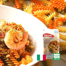 유기농 3색 푸질리 면 500g 시금치 토마토 듀럼밀 이탈리아, 1