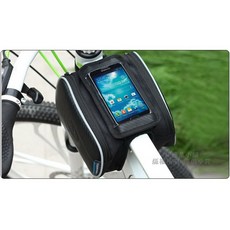 【逸品汽車百貨】上管包 置物包 觸屏手機包 ROSWHEEL樂炫 5吋內適用, 1個, 黑色