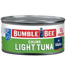 Bumble Bee Chunk Light Tuna In Wa Bumble Bee Chunk Light Tuna In Water 12 oz Can - Wild Caught Skip, 물 속, 1개