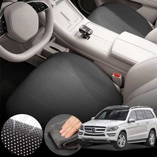 벤츠 GL350 X164 블루텍 06~12 164.825 차량용 초슬림 통풍 시트 커버 블랙 2개 세트