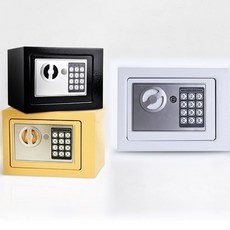 이중장금 디지털 미니금고 귀걸이 반지 목걸이 귀중품 저금통 사무용금고 개인용금고, 화이트, 화이트, 1