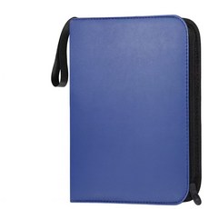 KOLKO卡片收納冊 大容量卡片收集冊 附拉鍊保護 適用於遊戲王卡 寶可夢卡等多種卡片, 藍色【9宮格50透明內頁 900卡位】, 1個