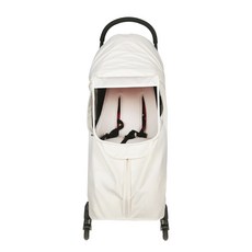 와우베이비 휴대용 유모차 호환 사계절 방풍커버 (타보 플렉스 베이비젠 요요 리안 그램 와이업 지니제로 퀴드 롤리팝미니 해밀턴 르클레르) 호환 가능, 바닐라크림, 1개