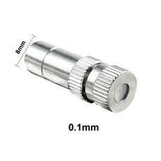 10PCS 8mm 안개 미스트 노즐 저압 시스템 용 빠른 연결 정원 물 관개 스프링클러, 08 10pcs 0.1mm